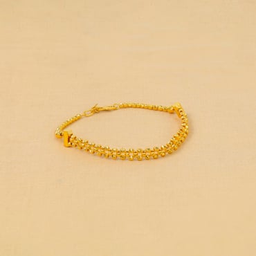 Joyalukkas 22KT Yellow Gold Bracelet for Girls : Amazon.in: Fashion