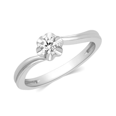 JRW49350S | Petite Cuffllink Diamond Ring
