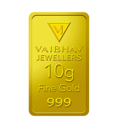 VJ10GM | Vaibhav Jewellers 10 gm, 24KT (999) Yellow Gold Coin