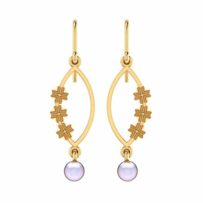 VER-2082 | Vaibhav Jewellers 18Kt Yellow Gold
Hoops Earrings VER-2082