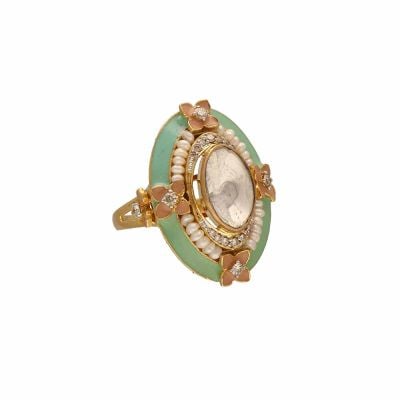 475VG17 | Vaibhav Jewellers 18K Gold Pachi Ring 475VG17