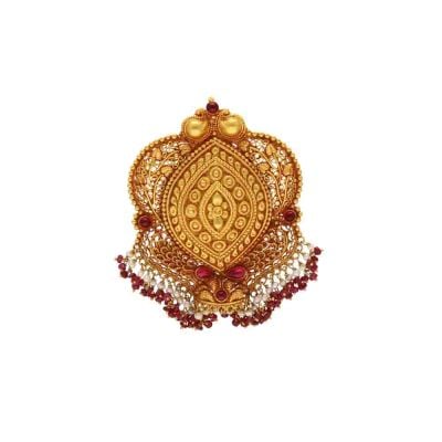 127G345 | Vaibhav Jewellers 22K Antique Gold Pendants 127G345