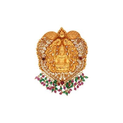 127VG4025 | Vaibhav Jewellers 22K Antique Gold Pendants 127VG4025