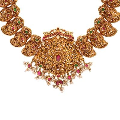 556VA194 | Vaibhav Jewellers Temple Necklace 556VA194