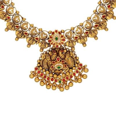 123VG5619 | Vaibhav Jewellers 22K Kundan Necklace 123VG5619