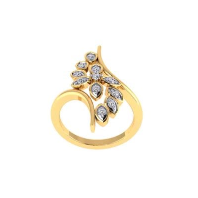 483DA229 | Vaibhav Jewellers 14K Cubic Zirconia Floral Ring 483DA229