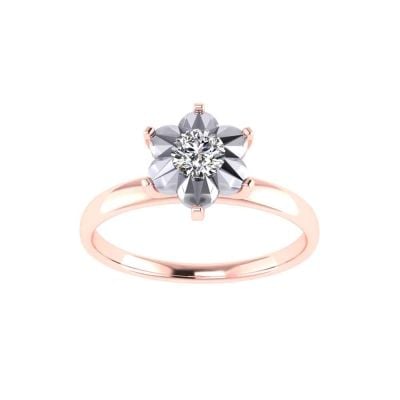 483DA230 | Vaibhav Jewellers 14K Cubic Zirconia Floral Ring 483DA230