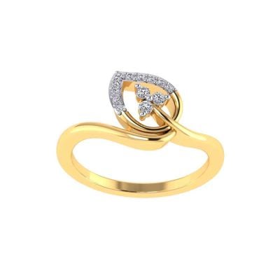 483DA234 | Vaibhav Jewellers 14K Cubic Zirconia Floral Ring 483DA234