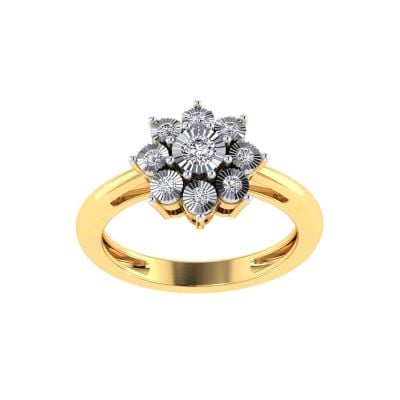 483DA235 | Vaibhav Jewellers 14K Cubic Zirconia Floral Ring 483DA235