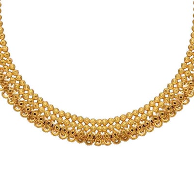 9VI9976 | Vaibhav Jewellers 22K Plain Gold U shape Necklace9VI9976