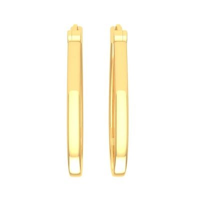 155DH3010 | Vaibhav Jewellers 14K Yellow Gold Hoop Earrings 155DH3010