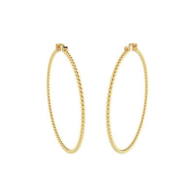 155DH3013 | Vaibhav Jewellers 14K Yellow Gold Hoop Earrings 155DH3013