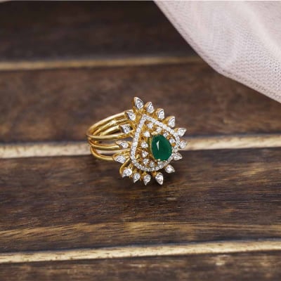148VG8027 | Vaibhav Jewellers 18K Diamond Ladies Fancy Ring cum Pendant 148VG8027