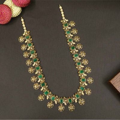 111VG3497 | Vaibhav Jewellers 22K Precious Ramdarbar  Haram 111VG3497