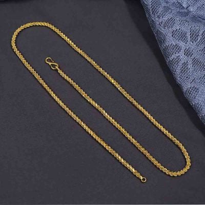 64VU6965 | Vaibhav Jewellers 22K Plain Gold Hand Made Made Chain 64VU6965