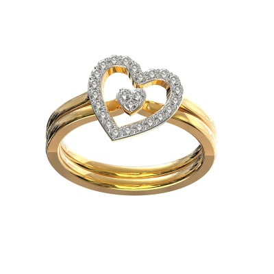 483DA261 | Vaibhav Jewellers 14K Fancy Stackable Diamond Ring 483DA261