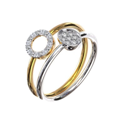 483DA262 | Vaibhav Jewellers 14K Fancy Stackable Diamond Ring 483DA262