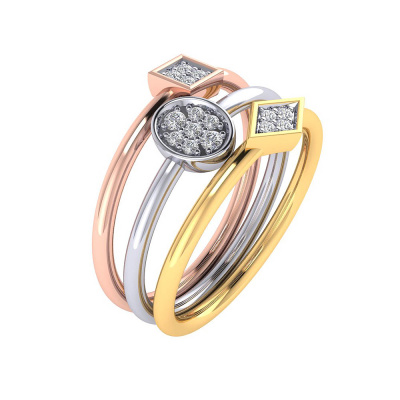 483DA265 | Vaibhav Jewellers 14K Fancy Stackable Diamond Ring 483DA265
