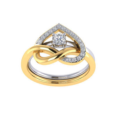 483DA268 | Vaibhav Jewellers 14K Fancy Stackable Diamond Ring 483DA268