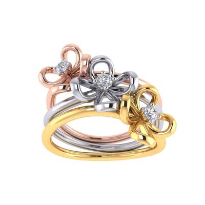 483DA274 | Vaibhav Jewellers 14K Fancy Stackable Diamond Ring 483DA274