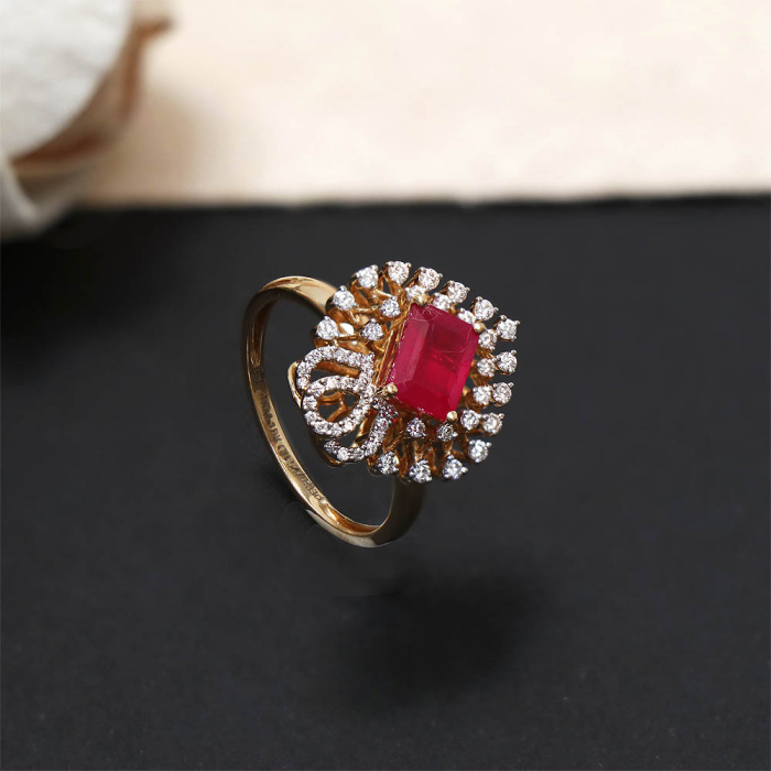 Vaibhav Jewellers 18K Diamond Fancy Ring 148VU4070
