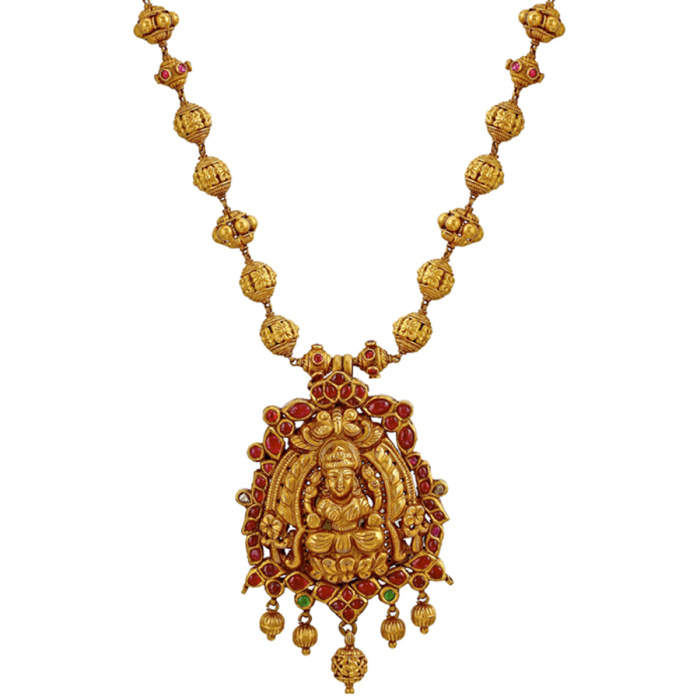 Lakshmi Ruby Gold Necklace