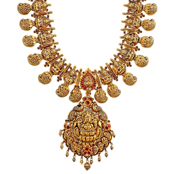 Exquisite Paisely Gold Necklace