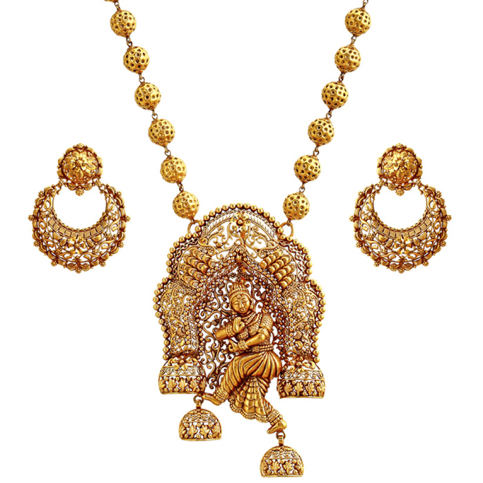 Dancing Damsel Gold Necklace Set