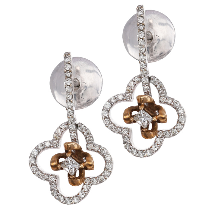 Dazzling Whitegold Diamond Earrings
