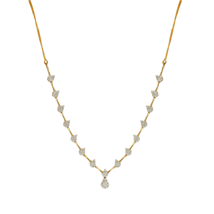 Enchanting Diamond Drop Necklace