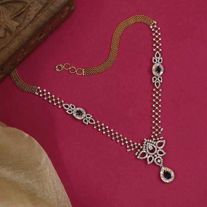 Vaibhav Jewellers 18K Diamond Fancy Necklace 159G182