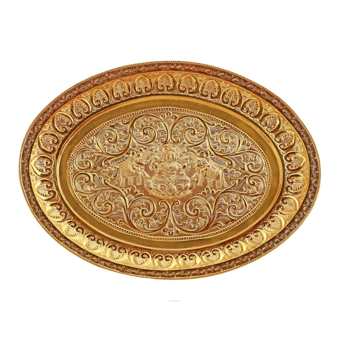 Lakshmi Gold Pooja Plate