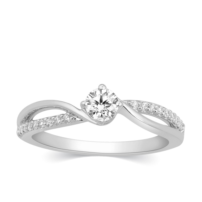 Entangled Sparkler Diamond Ring