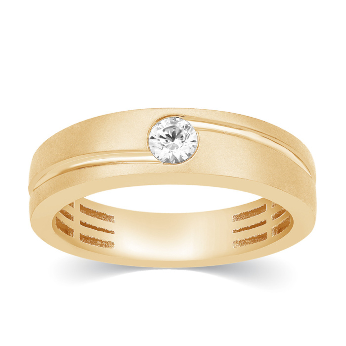 Cutwork Solitaire Diamond Band Ring