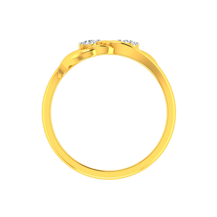 22K Twirl Gold Ring