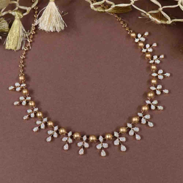 Vaibhav Jewellers 18K Diamond Necklace 159VG4141