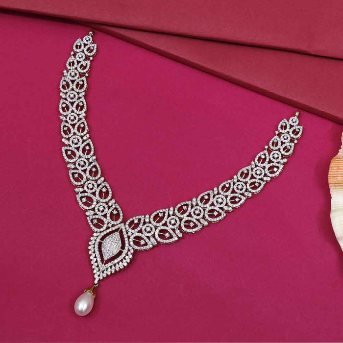 Vaibhav Jewellers 18K Diamond Fancy Necklace 159VG3169