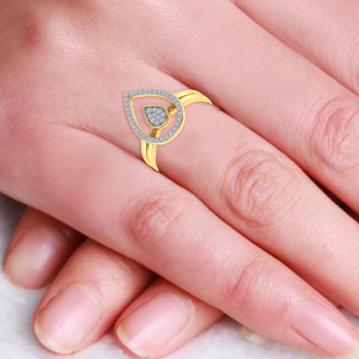 Vaibhav Jewellers 14K Fancy Stackable Diamond Ring 483DA266