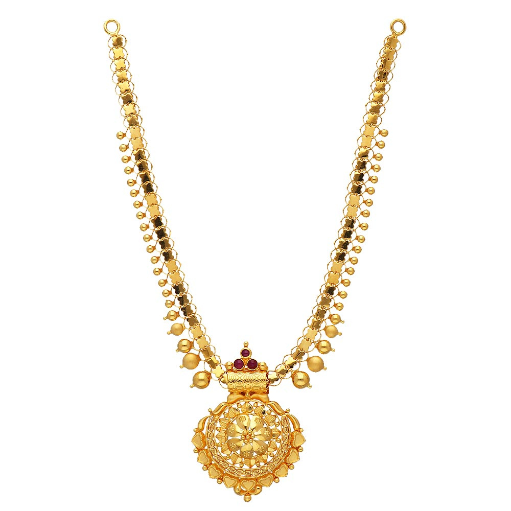 Latest Gold Long Necklace Designs In 50 Grams Online Kalyan, 57% OFF
