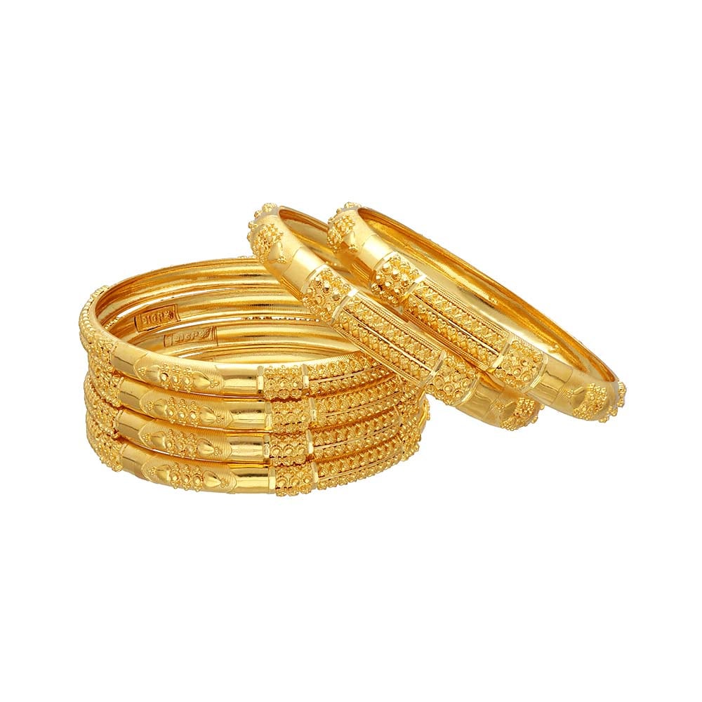 vaibhav jewellers 22k plain gold mumbai fancy 6 set bangles 16vk9558 16vk9558 59 60 61 62 63