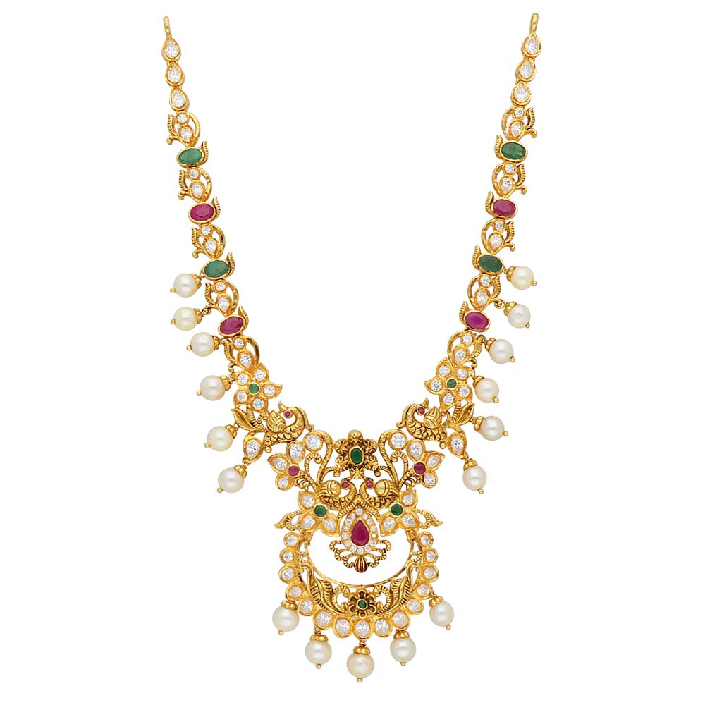 Gold Necklace set Polki Jewelry Set/Polki Gold South Indian Bollywood  Jewelry | eBay