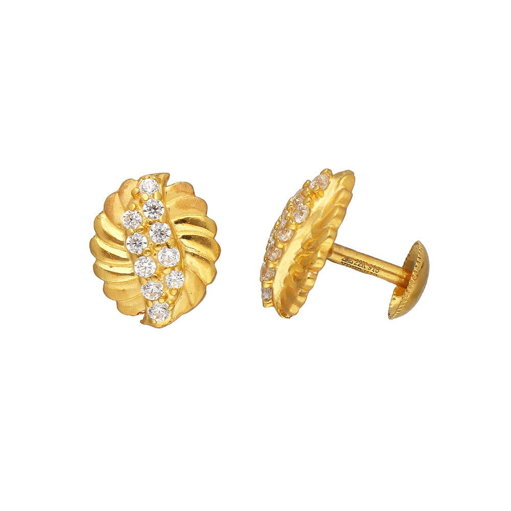 9ct Gold 3mm Round Cz Stud Earrings in White | Goldmark (AU)