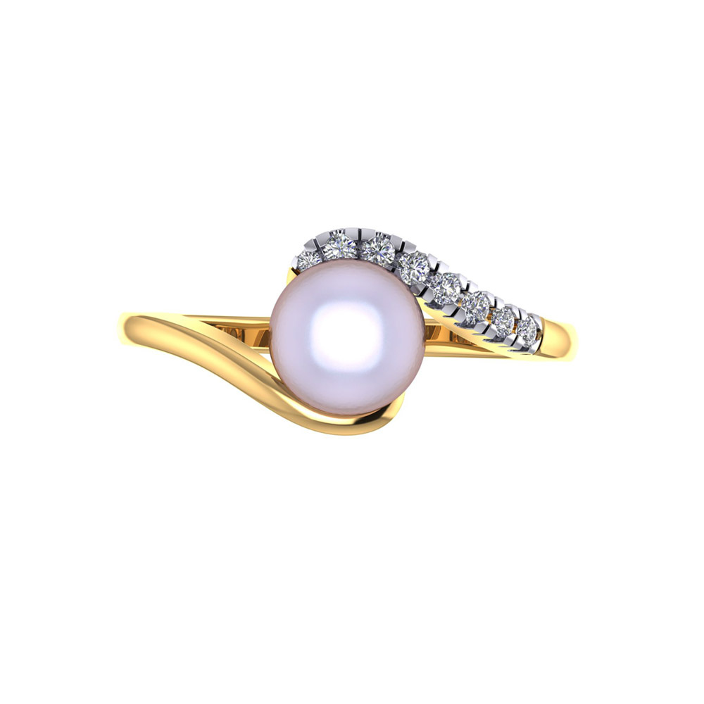 vaibhav jewellers 22k casting pearl ring 97dj8811 97dj8811