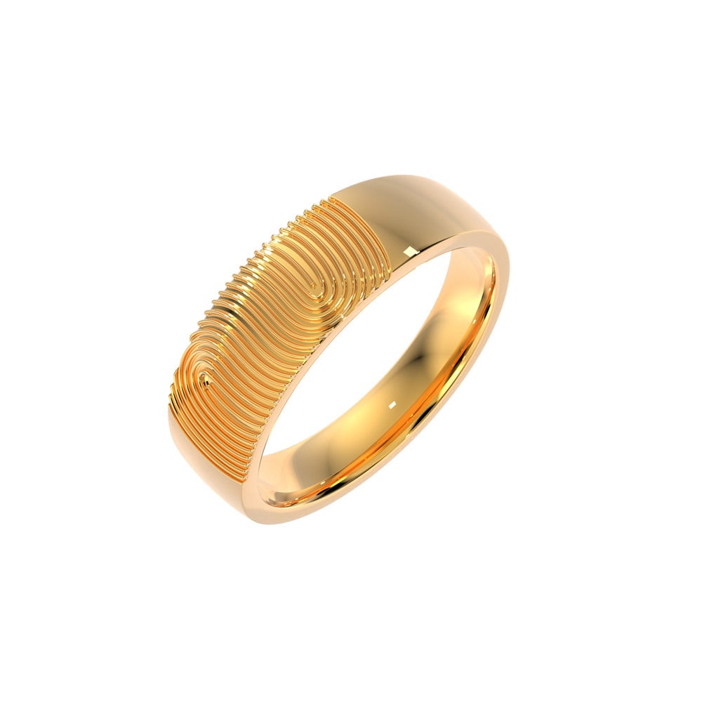 Enigmatic Men's Gold Finger Ring