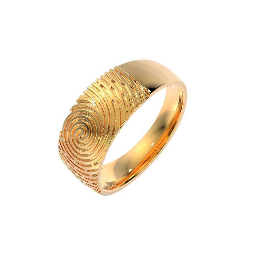 vaibhav jewellers 22k casting finger print ring 97j8829 97j8829