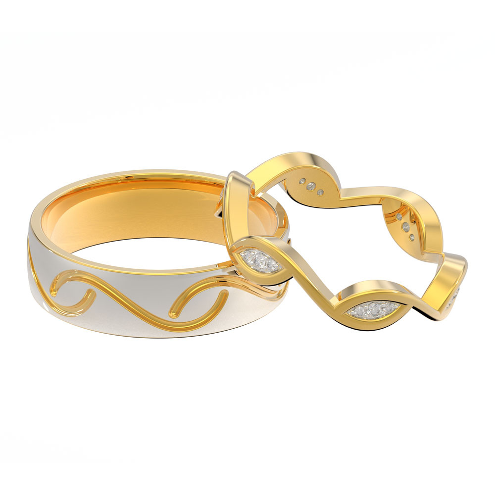 Buy Pinapes Snake Design Couple Ring Set, Gifts For Someone Online at Best  Prices in India - JioMart.