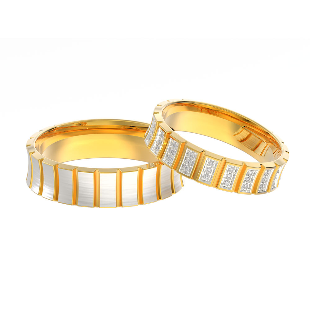Amazon.com: Couple Rings Stainless Steel, Gold Engagement Ring 4/6Mm Width  Gold Polished Ring Comfort Fit Wedding Band Men Mid Finger Rings for Women:  Clothing, Shoes & Jewelry
