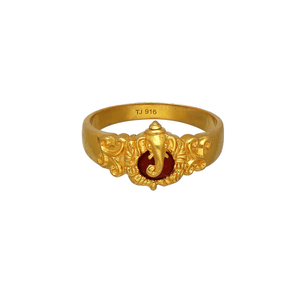 New Design Gold Plated AD Diamond Finger Ring For Men & Boys.-vachngandaiphat.com.vn