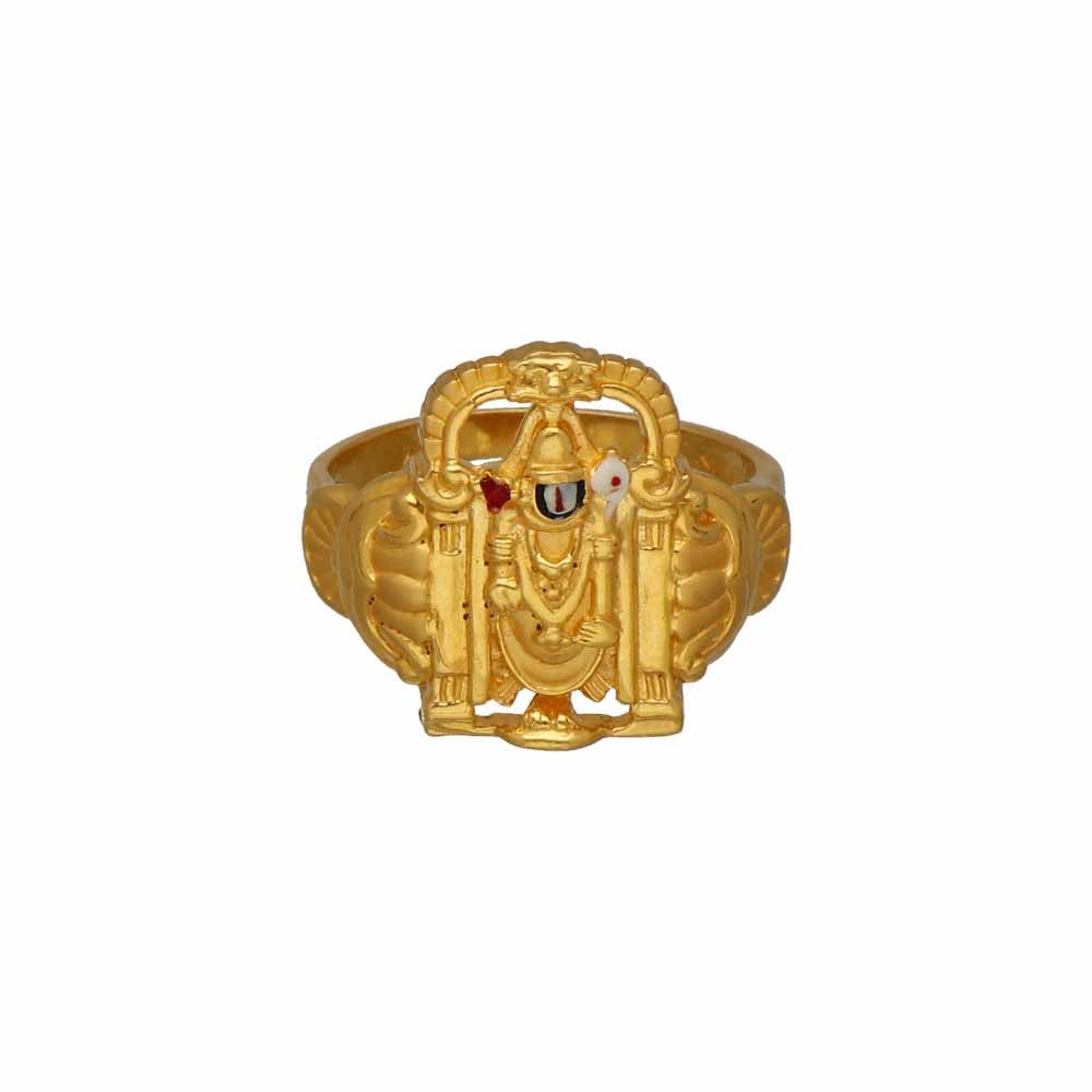 22k gold casting lord balaji ring 97vl6224 97vl6224