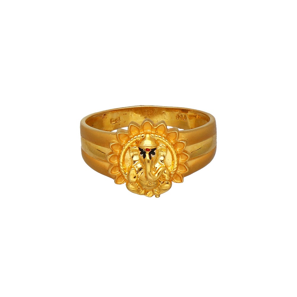 Detailed Gold Textured Ring Jewelry – JewelryByTm